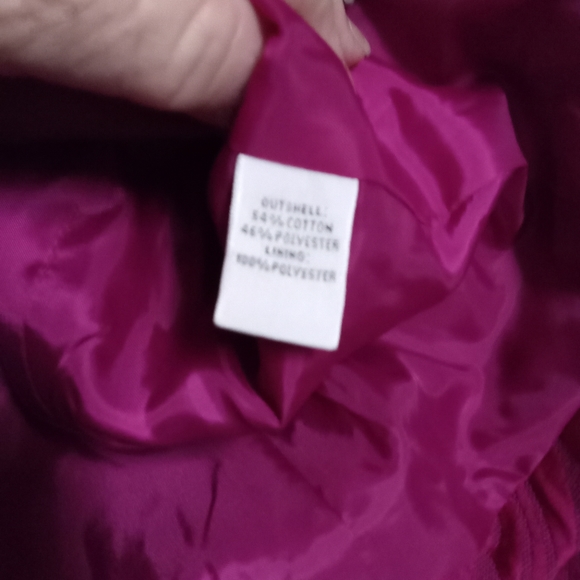 Chaus Vintage Textured Fushia 3 Button Jacket w/split sleeves Elegant & … - Picture 5 of 8